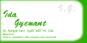ida gyemant business card
